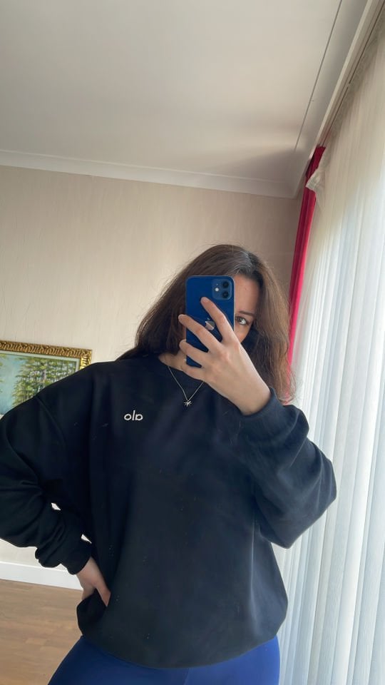 alo sweatshirt siyah