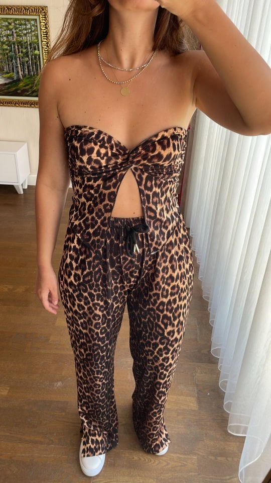 Straplez Leopar Takım